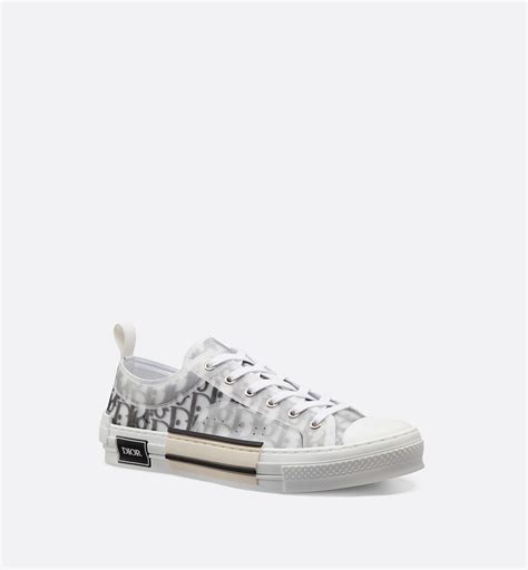 b23 low-top sneaker white and black dior oblique canvas|dior b23 low top oblique.